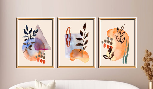 Set of 3 prints Boho wall art, digital prints, digital instant, digital printable - Allure Fashion Store 